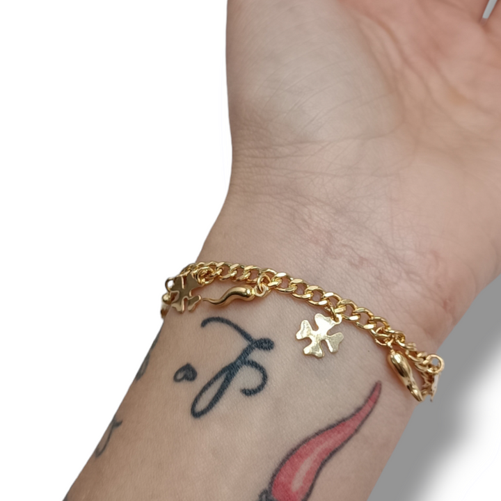 FINE COLLEZIONE - Bracciale scaramantico in argento