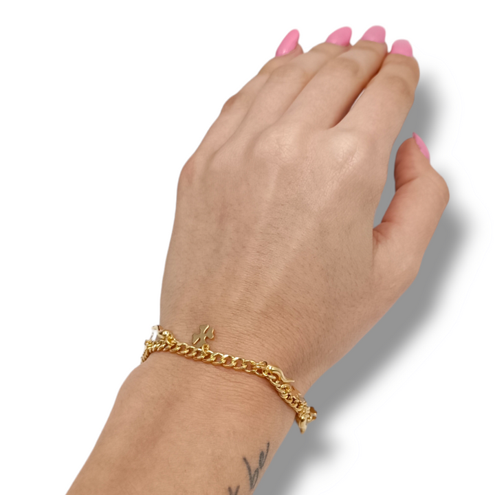 FINE COLLEZIONE - Bracciale scaramantico in argento