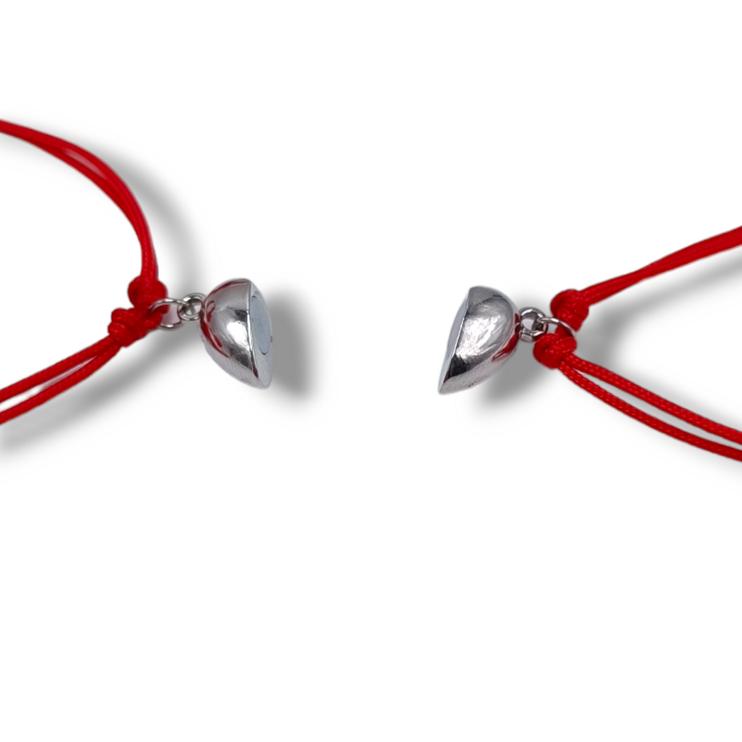 END OF COLLECTION - Heart bracelet for him and her in silver
