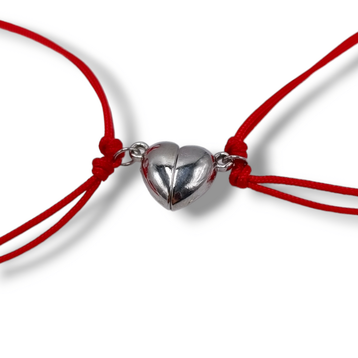 END OF COLLECTION - Heart bracelet for him and her in silver