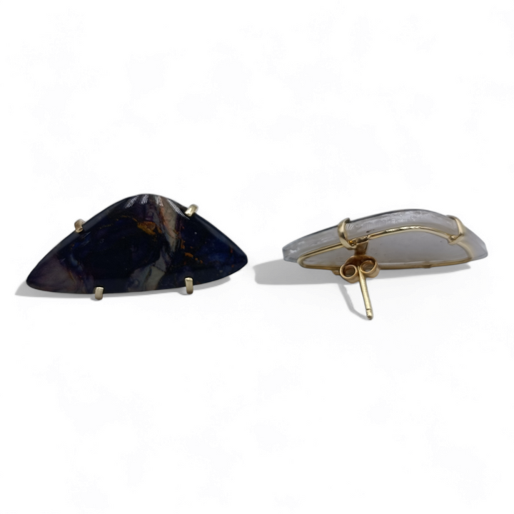 FINE COLLEZIONE - Orecchini gemme montato su argento