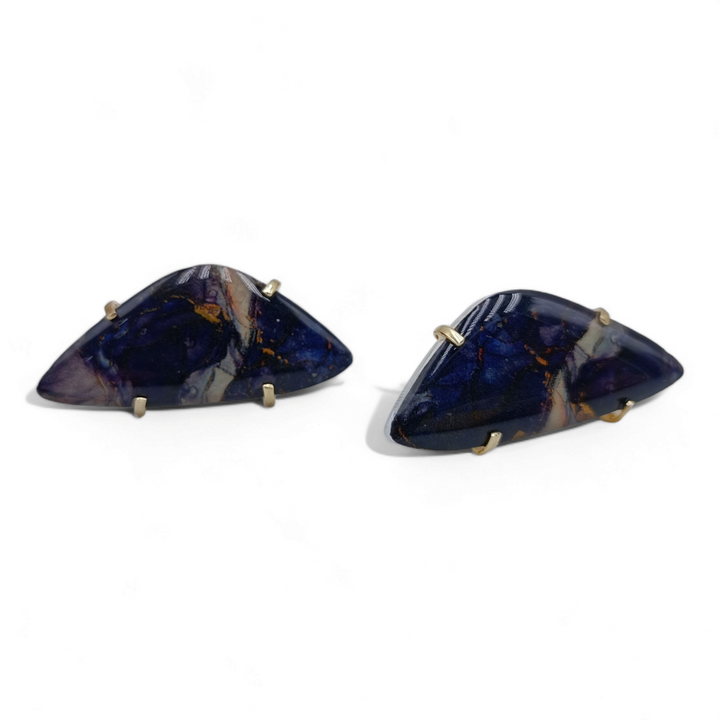 FINE COLLEZIONE - Orecchini gemme montato su argento