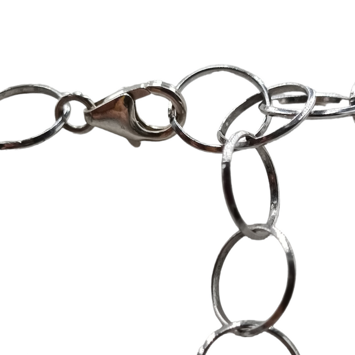Collana frange in corallo montato su argento