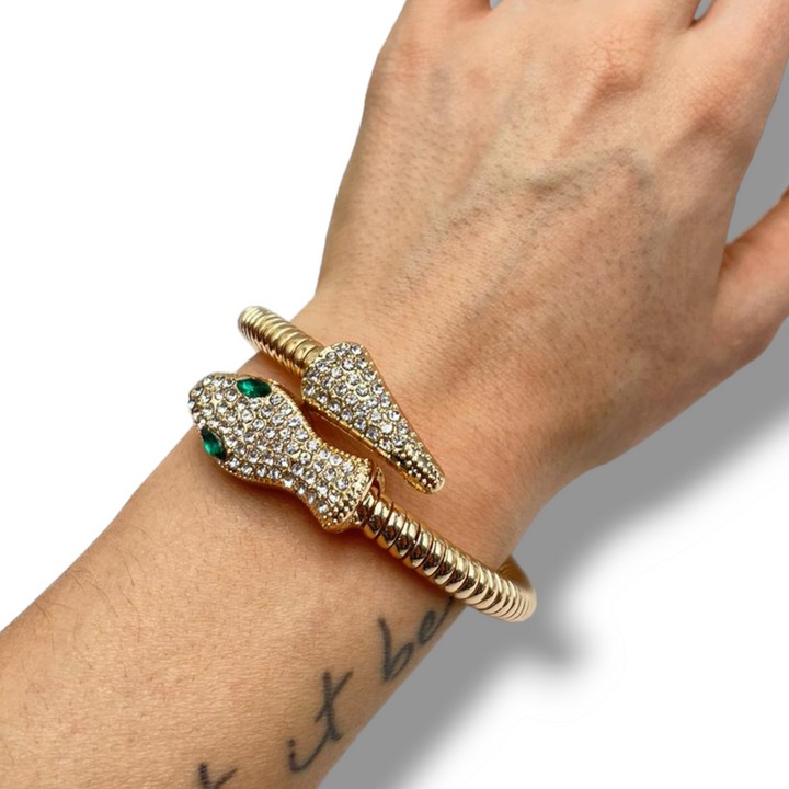 END OF COLLECTION - Zirconia Snake Bracelet