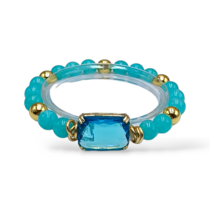 END OF COLLECTION - Agate and zirconia bracelets