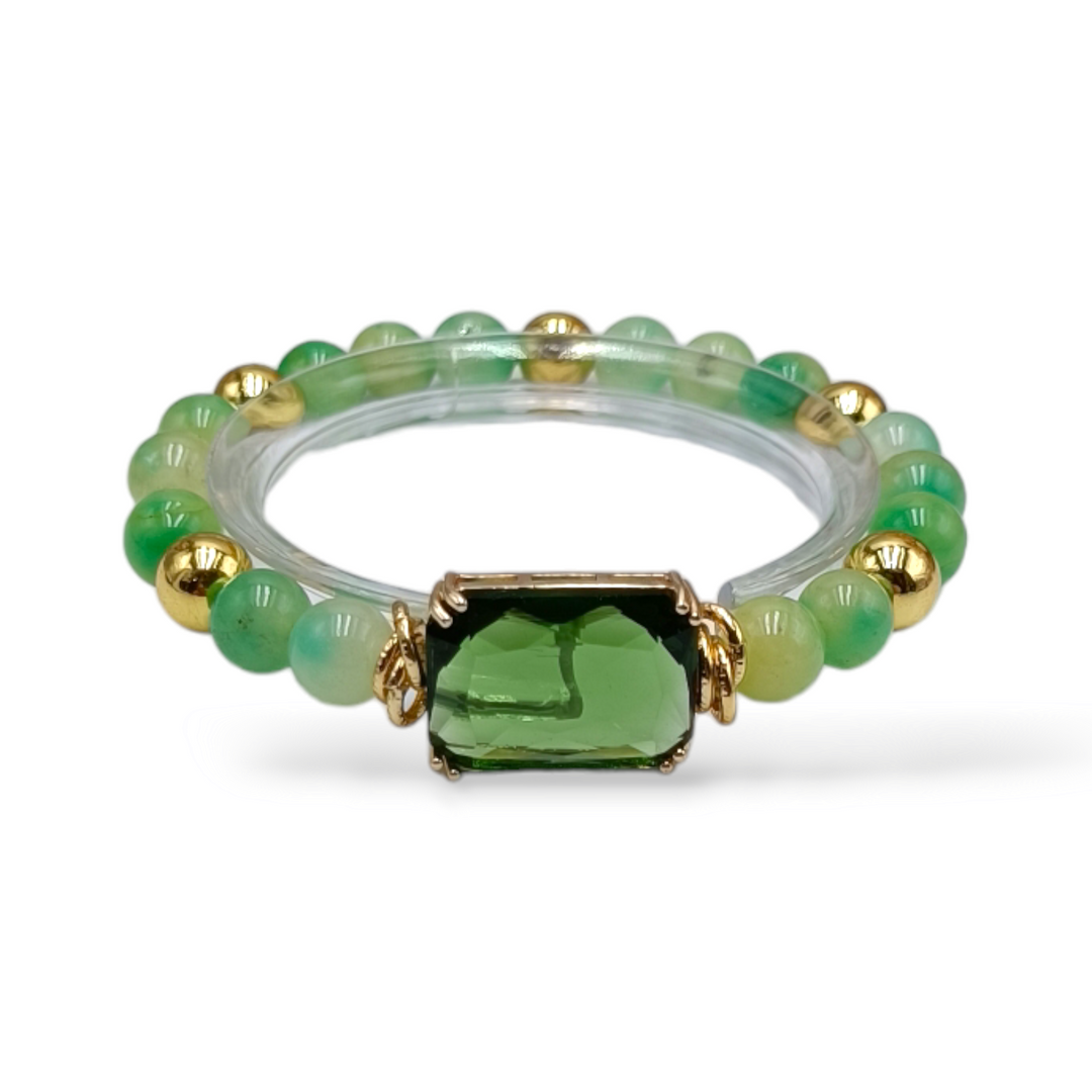END OF COLLECTION - Agate and zirconia bracelets