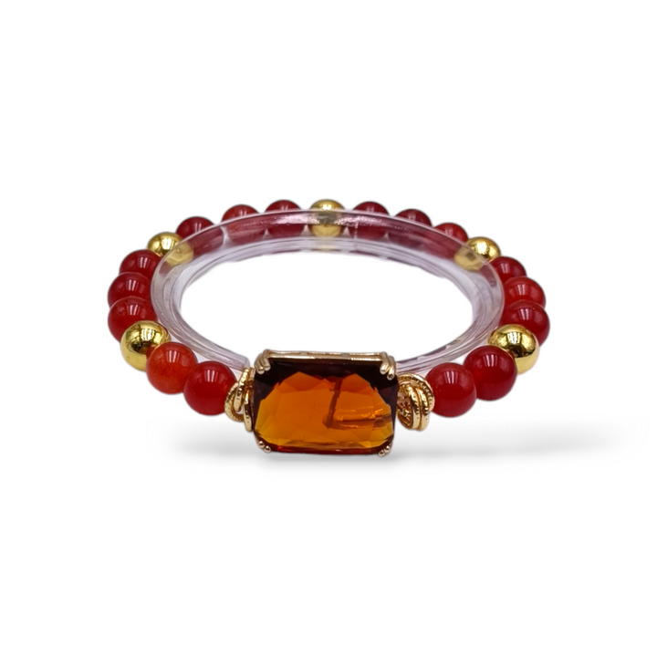 END OF COLLECTION - Agate and zirconia bracelets