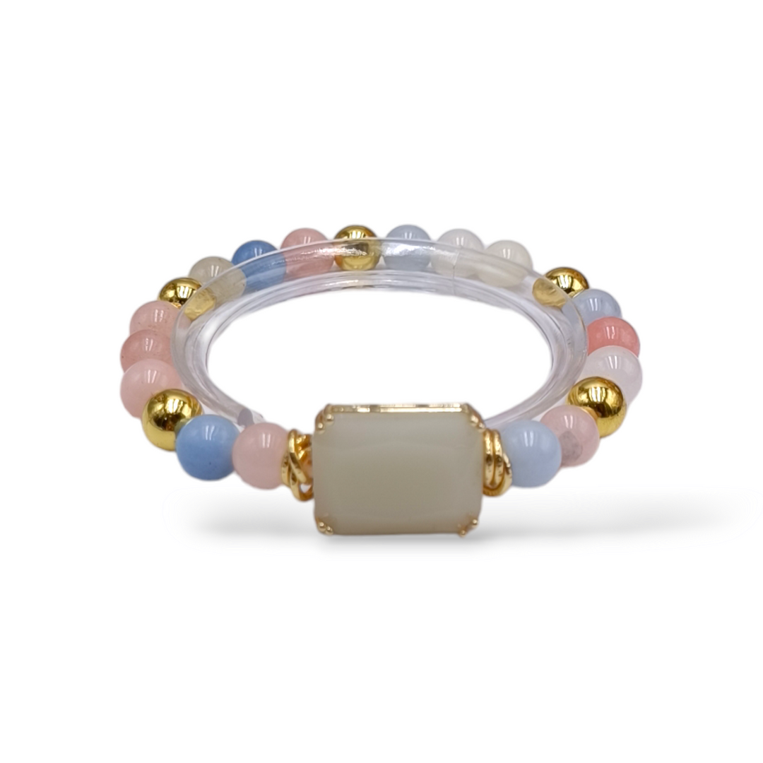 END OF COLLECTION - Agate and zirconia bracelets