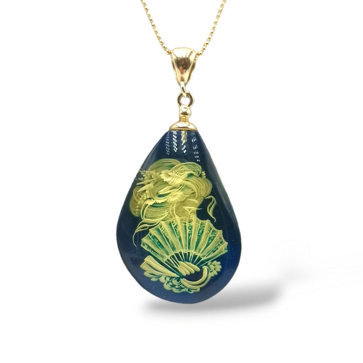 Lucky fairy cameo necklace