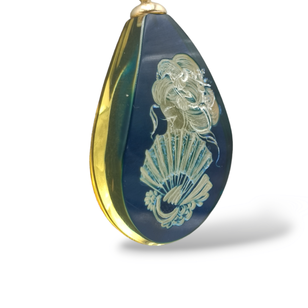 Lucky fairy cameo necklace