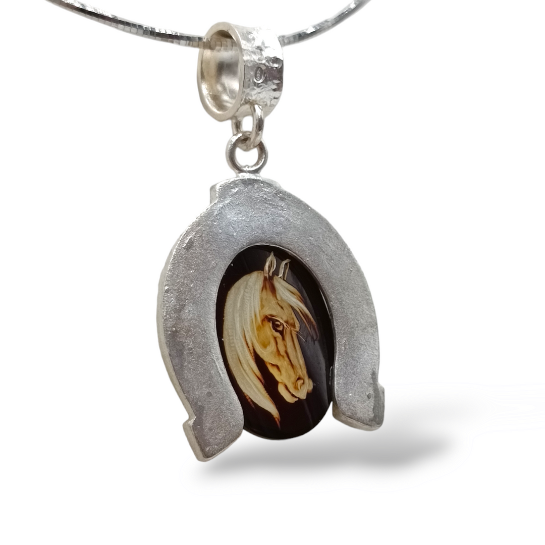 Lucky fairy cameo necklace