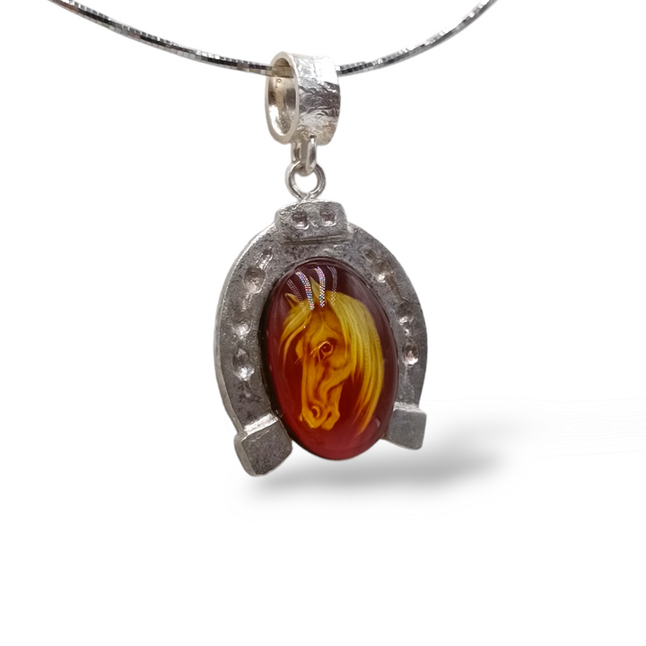Lucky fairy cameo necklace