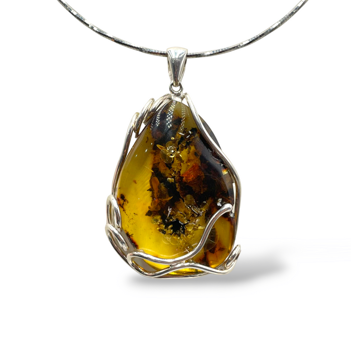 FINE COLLEZIONE - Collana su ambra vera