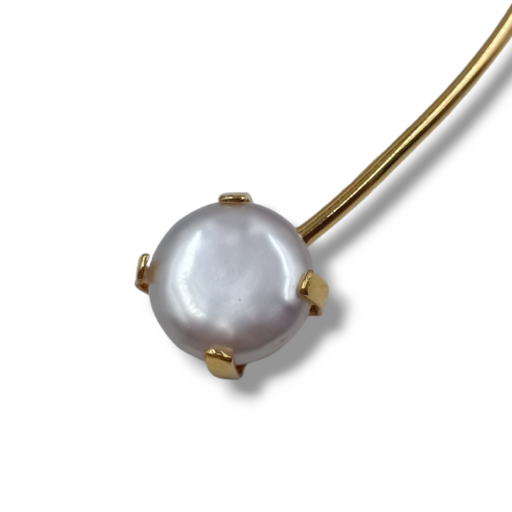 Collana su cammeo e perla