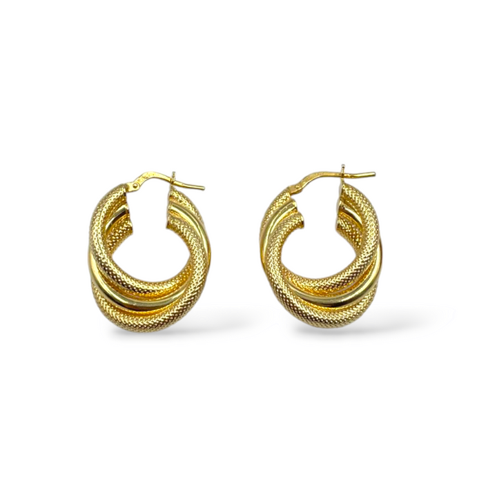 FINE COLLEZIONE - Orecchini cerchio in  argento