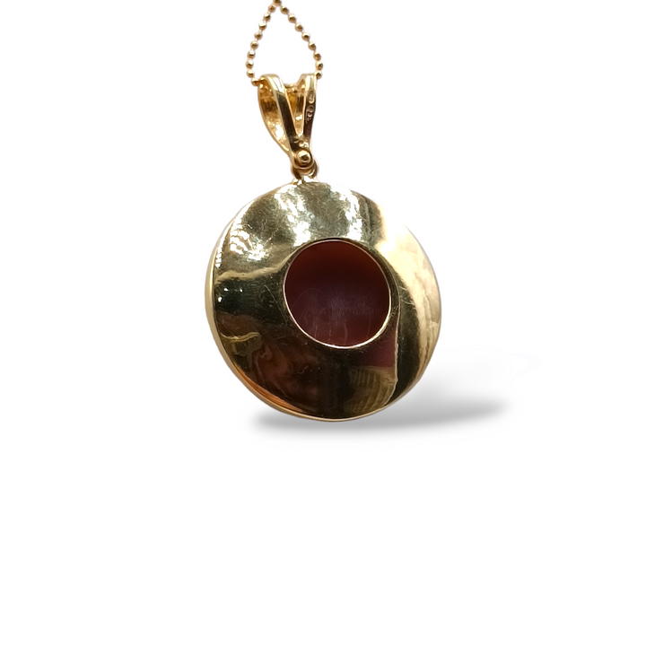 Cameo Crown Pendant Mounted on Silver