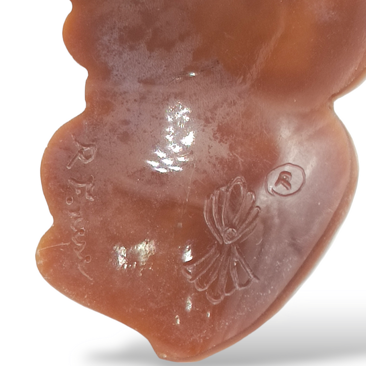 Collana ciondolo dea luna in cammeo montato su argento