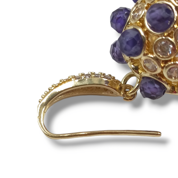 END OF COLLECTION - Bell earrings in zirconia