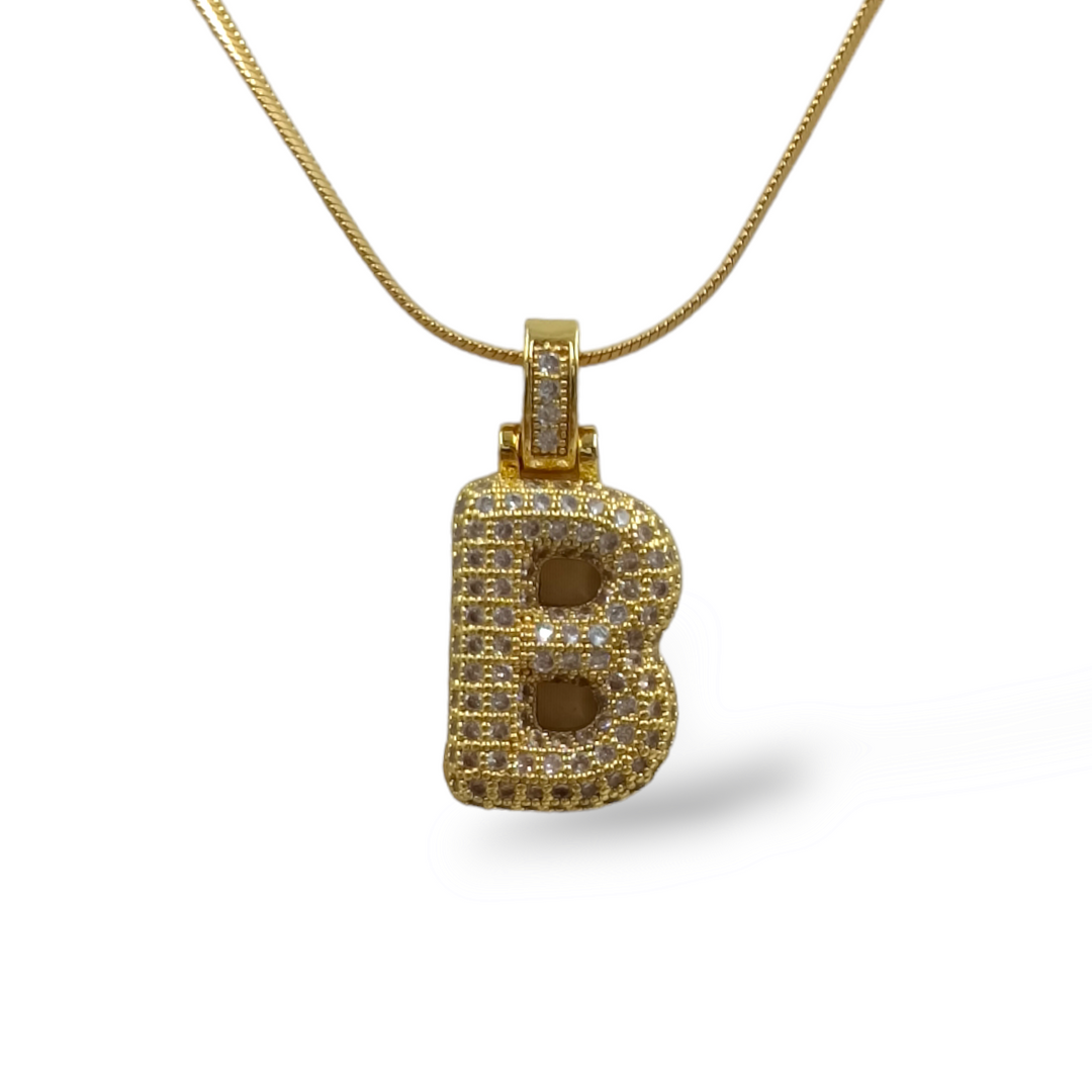 END OF COLLECTION - Letter necklace on steel