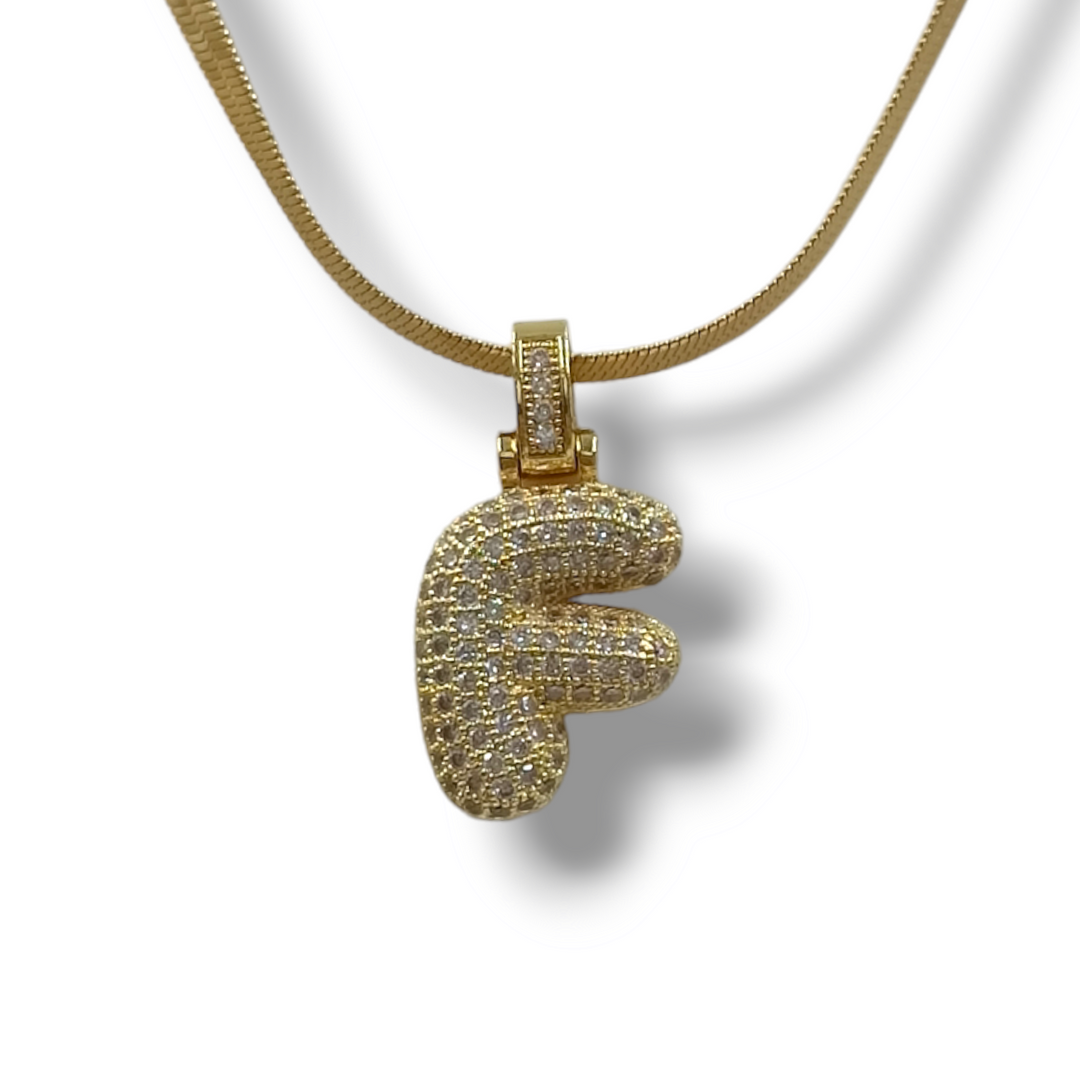 END OF COLLECTION - Letter necklace on steel