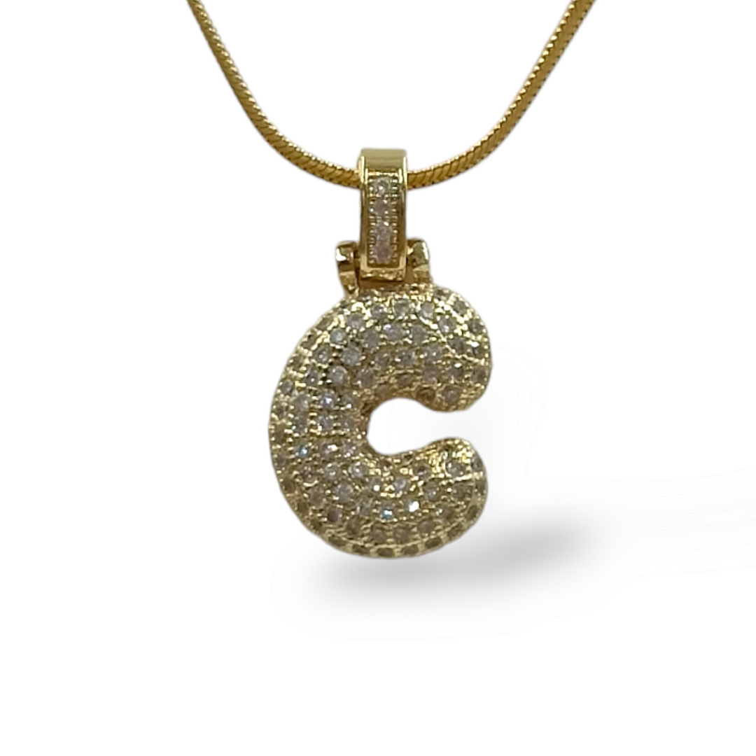END OF COLLECTION - Letter necklace on steel