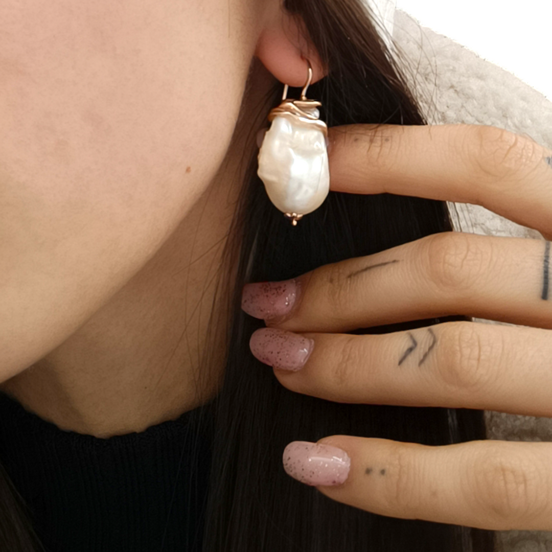 Orecchini perle scaramazze