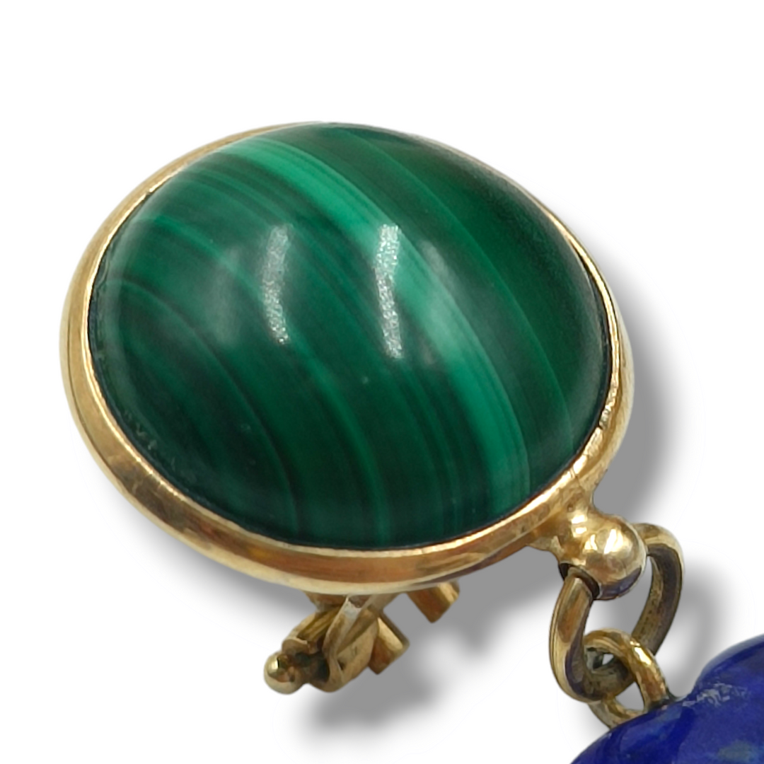 Bracelet of pearls and enameled branch