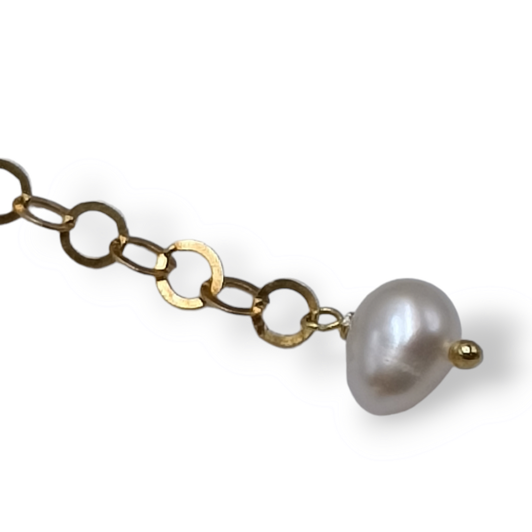 Collana perle in corallo montato su argento