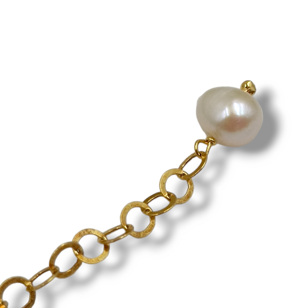 Bracciale eleganza in corallo e perle montato su argento