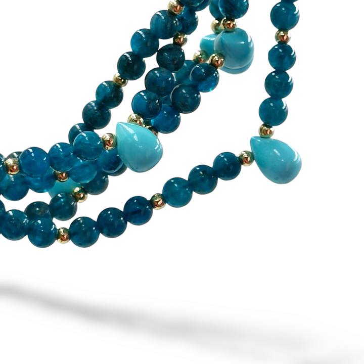 Collana multifuli in apatite