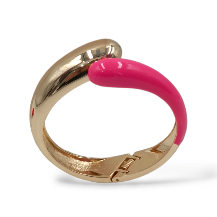 END OF COLLECTION - Pink rigid bracelet