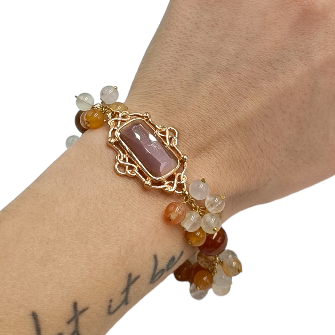 END OF COLLECTION - Agate stone bracelet