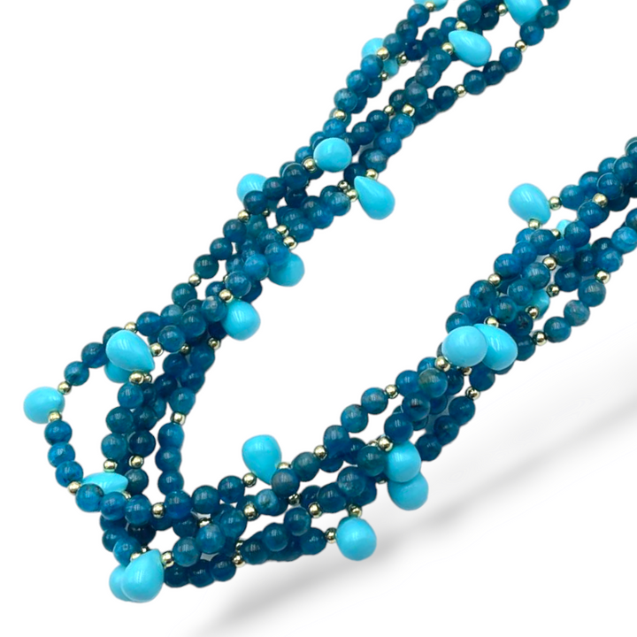 Collana multifuli in apatite