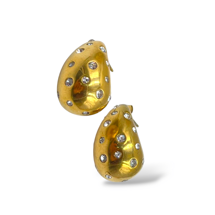 END OF COLLECTION - Drop earrings with zirconia