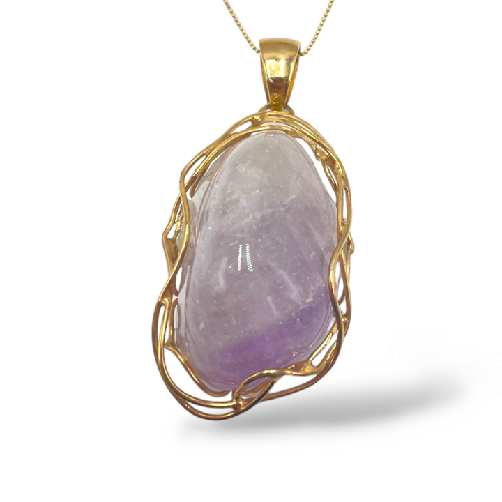 END OF COLLECTION OFFER - Amethyst and silver pendant