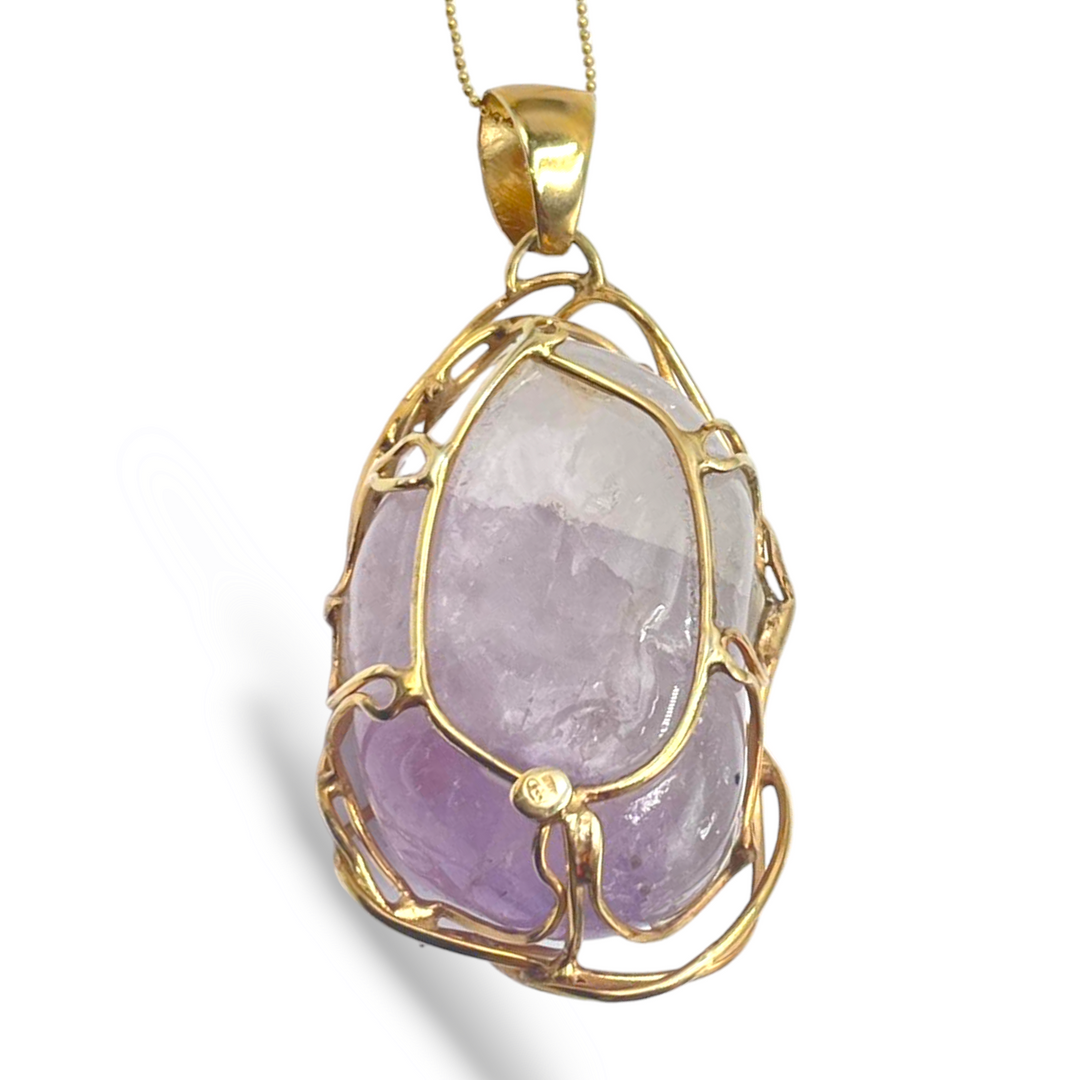 END OF COLLECTION OFFER - Amethyst and silver pendant