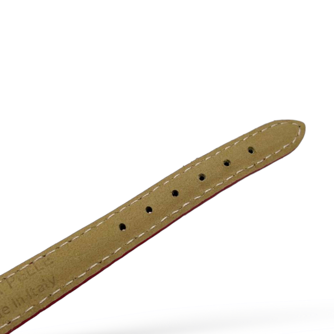 Bracciale orologio in cammeo montato su pelle
