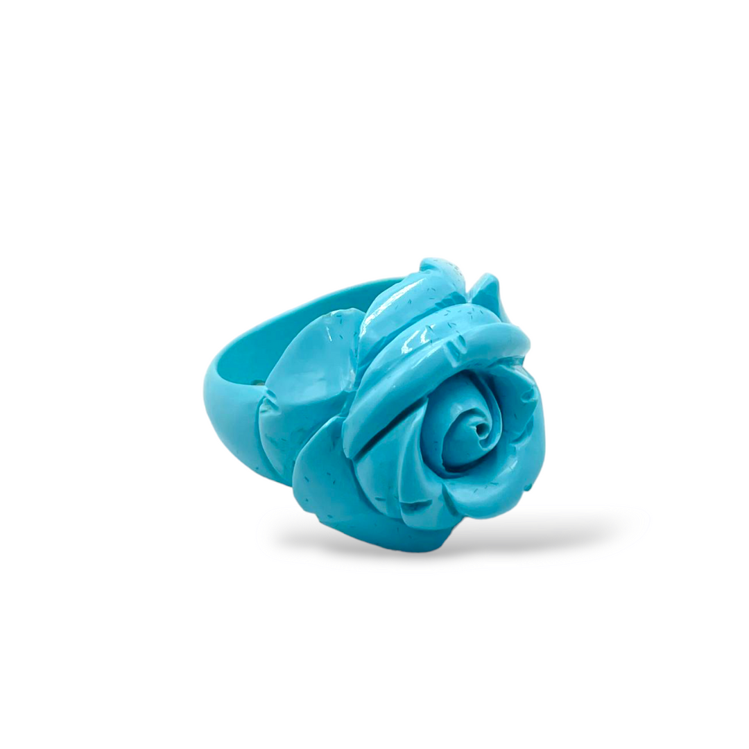 Anello rosa in pasta di turchese Lucia Vitiello Gioielli di Napoli