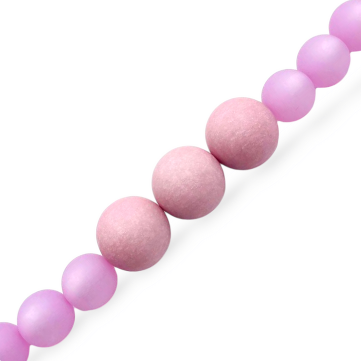 END OF COLLECTION - Pink resin magic sphere necklace
