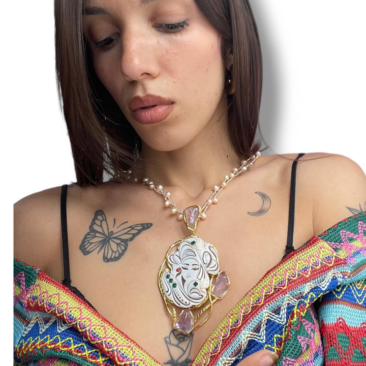 Ciondolo Zara montata su argento