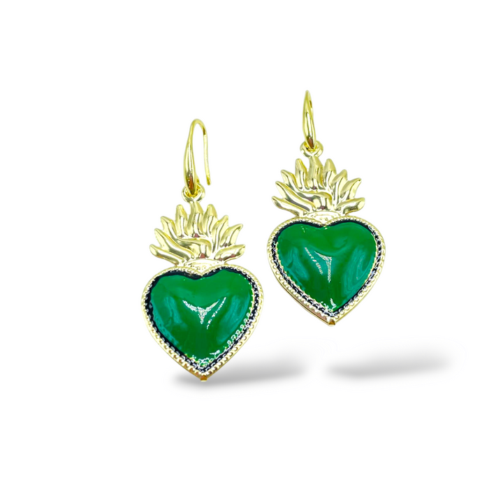 FINE COLLEZIONE - Orecchini cuore sacro