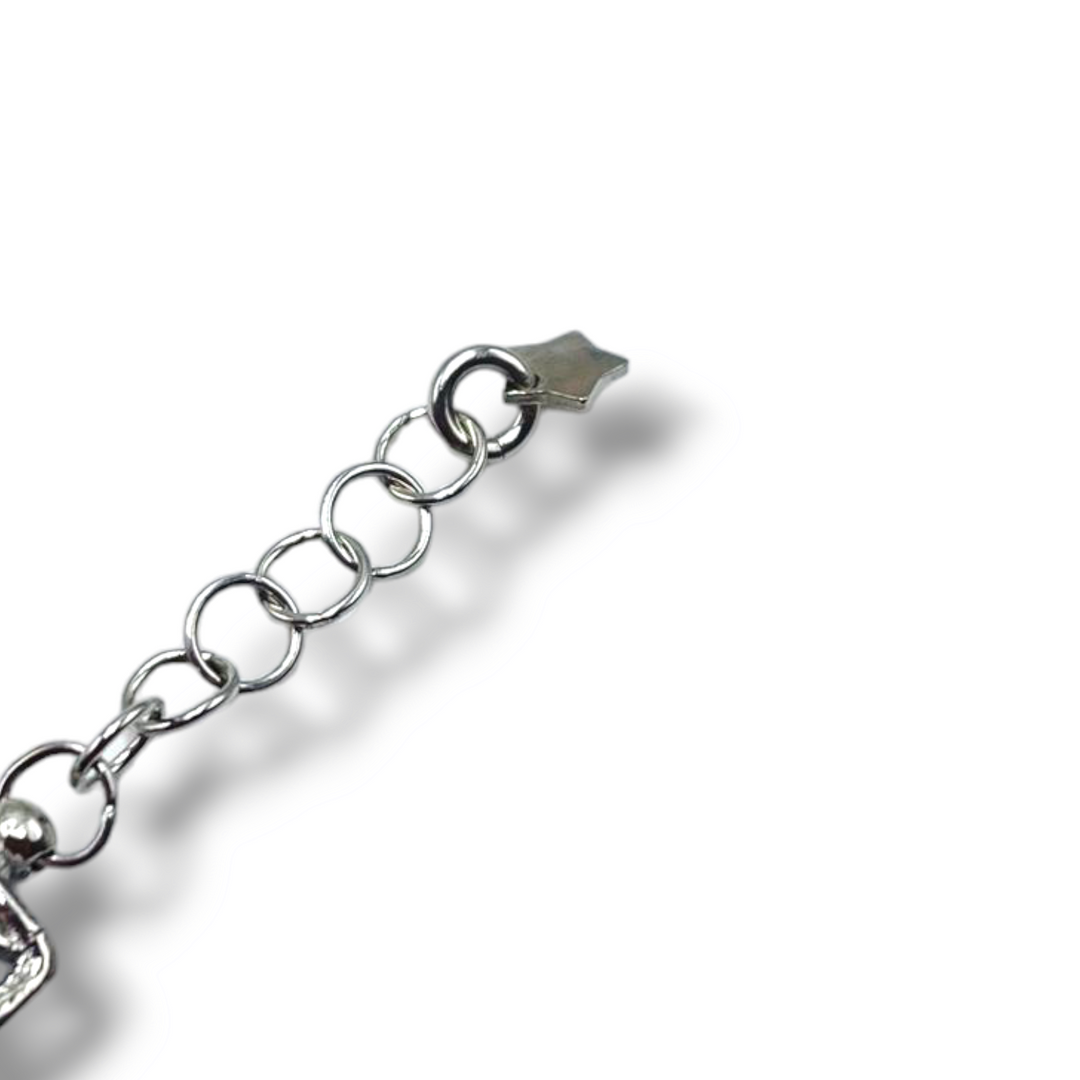 Bracelet flowers in enameled silver filigree workmanship