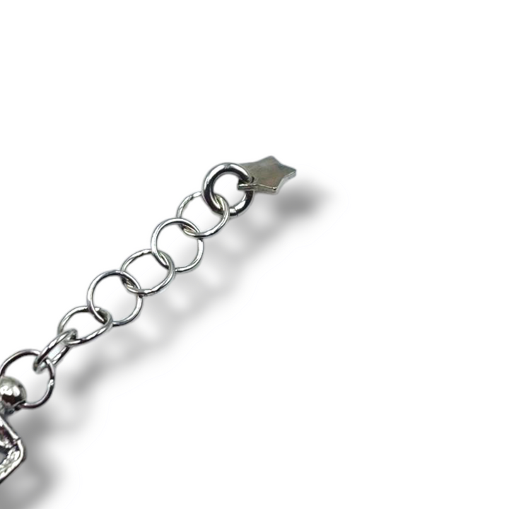Bracelet flowers in enameled silver filigree workmanship