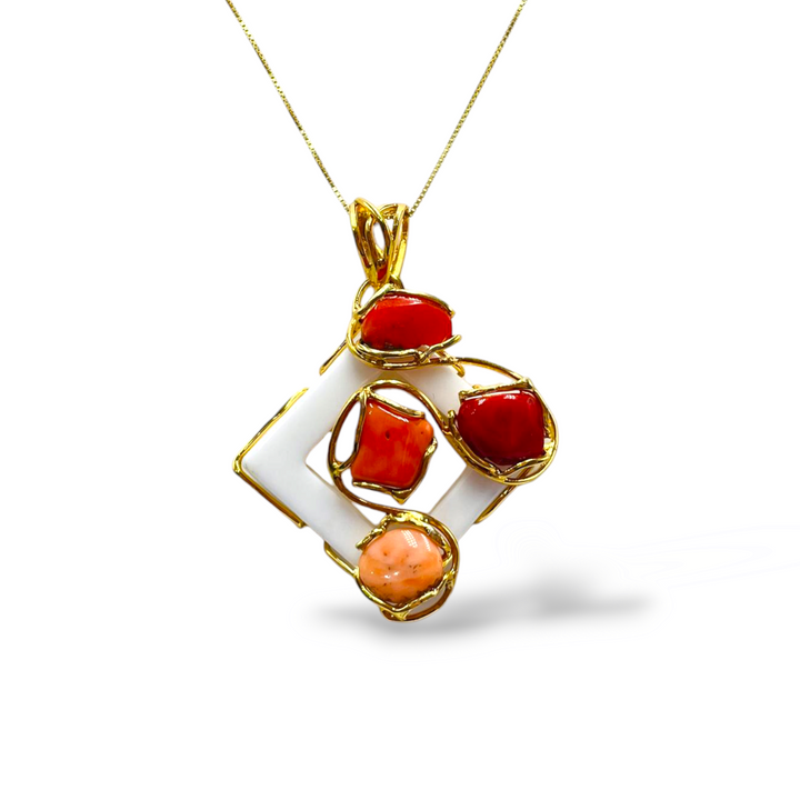 END OF COLLECTION - agate pendant necklace mounted on silver