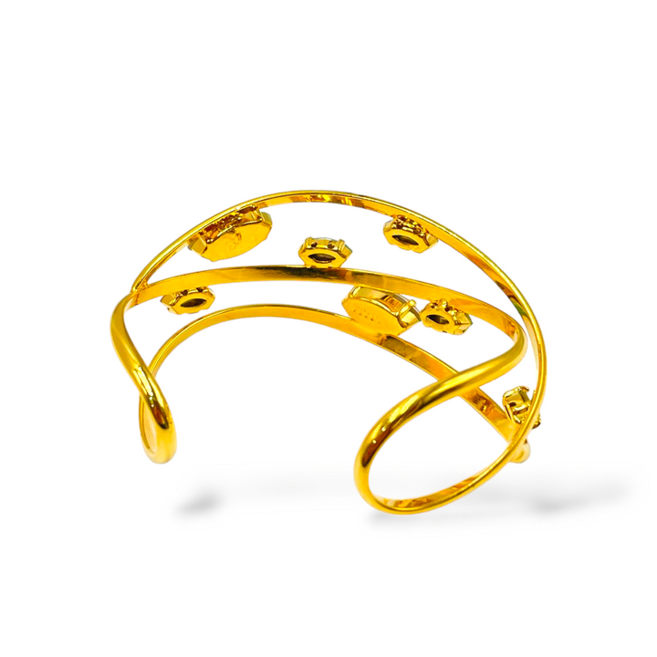 Swarovski colored leaves bracelet
