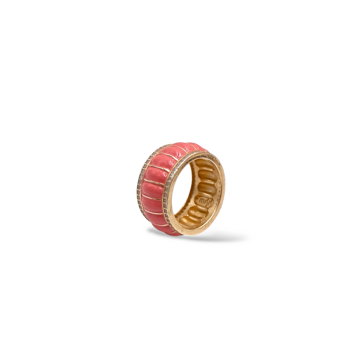 Band ring on silver