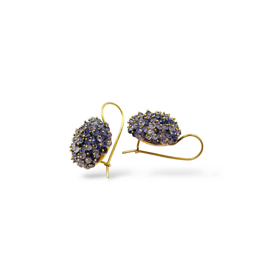 END OF COLLECTION - Amethyst earrings mounted on silver