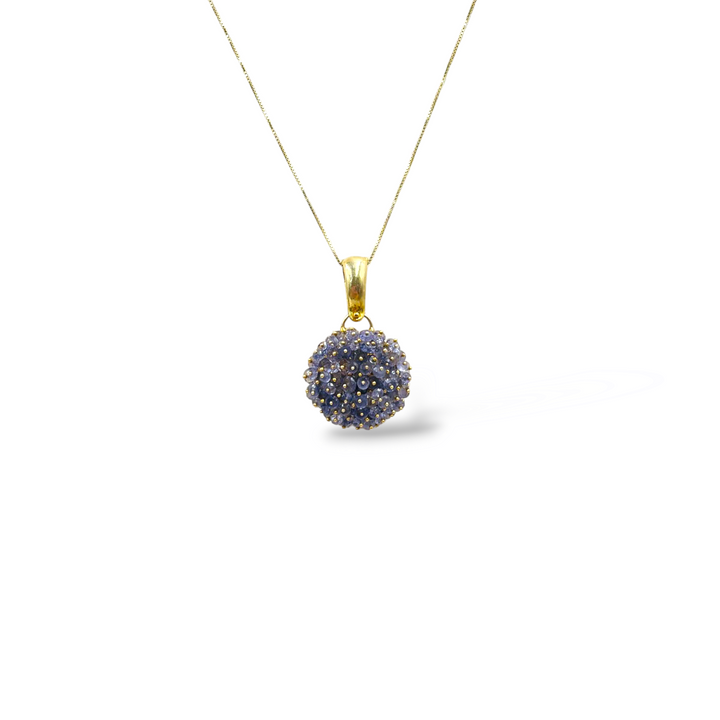 END OF COLLECTION - Amethyst pendant necklace mounted on silver
