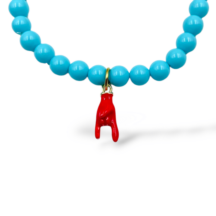 Turquoise paste lucky bracelet