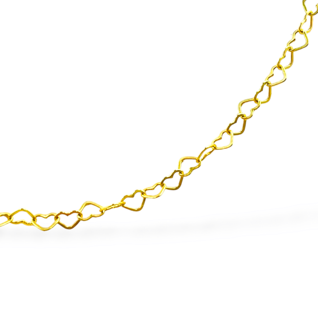 Silver heart chain